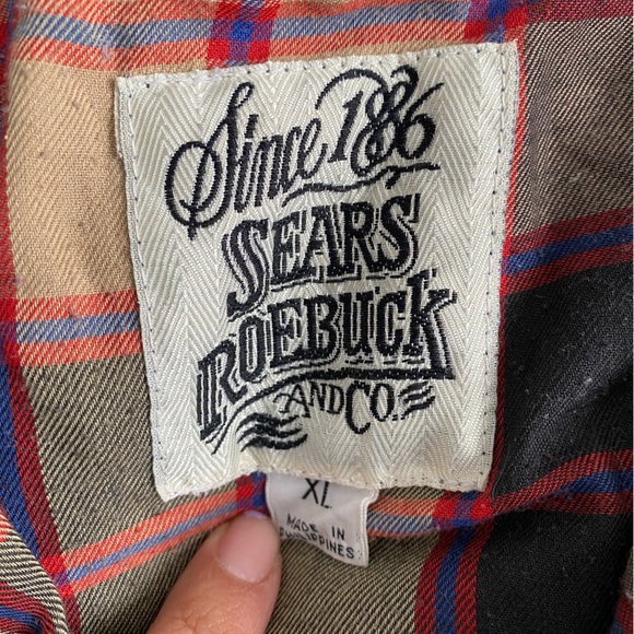 VTG Sears Roebuck and Co. Black Bomber Jacket Mens XL - Picture 8 of 8